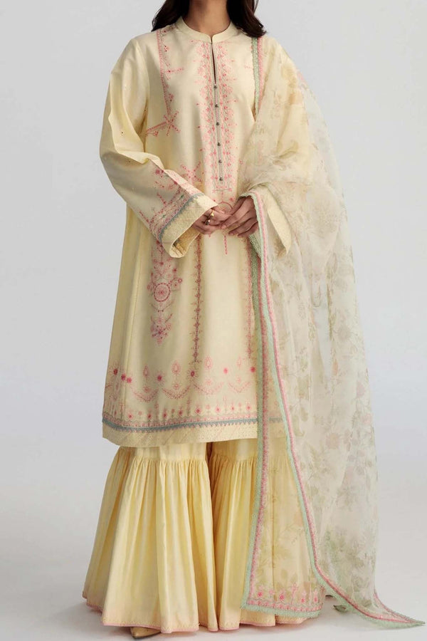 Coco by Zara Shahjahan Unstitched 3 Piece Summer Lawn Collection'2023-ZC-03-A