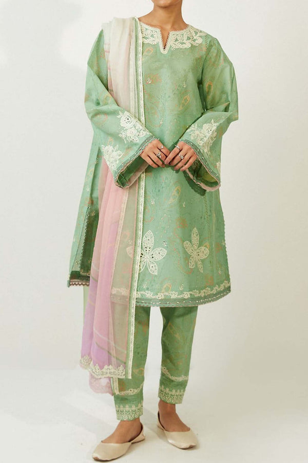 Coco by Zara Shahjahan Unstitched 3 Piece Lawn Vol-02 Collection'2023-ZSC-09-A