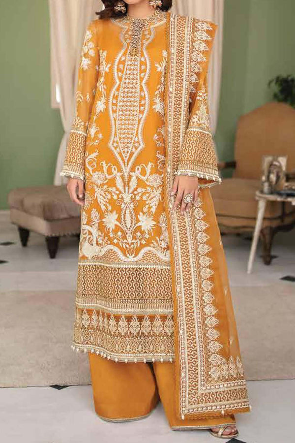 La Fuchsia by Afrozeh Unstitched 3 Piece Festive Chiffon Collection'2023-ALF-V1-08