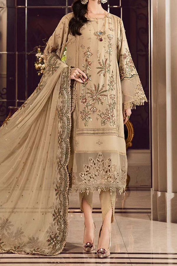 Maria B Sateen Unstitched 3 Piece Fall Collection'2023-CST-12