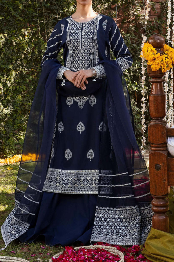 Raqs Ayzel by Afrozeh Unstitched 3 Piece Festive Lawn Collection'2023-AZL-V2-09