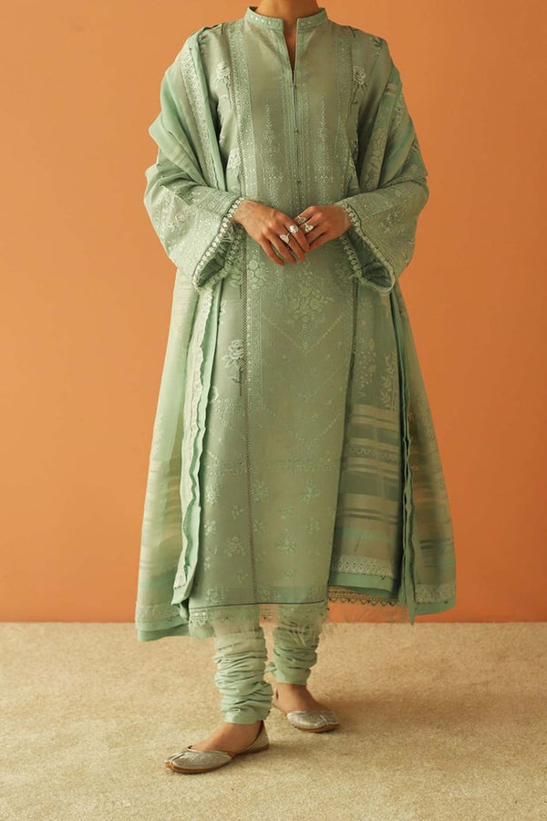 Zara Shahjahan Unstitched 3 Piece Embroidered Lawn Collection'2023-ZSJ-13-B