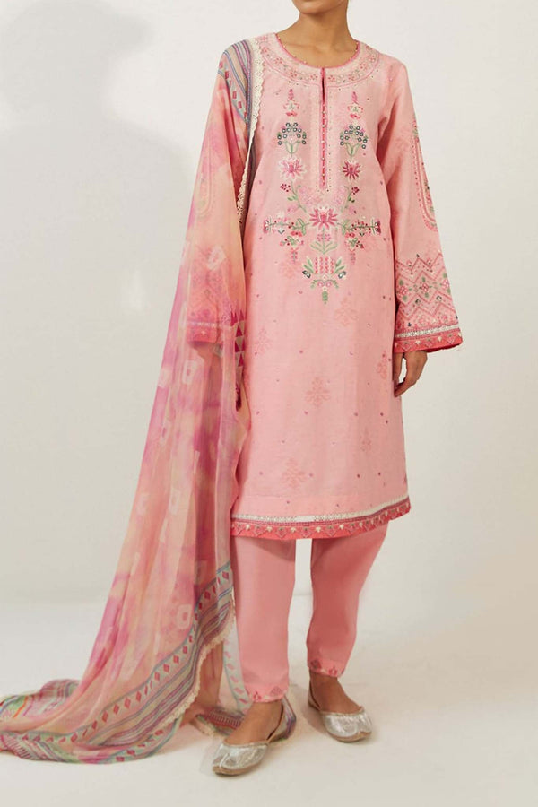 Coco by Zara Shahjahan Unstitched 3 Piece Lawn Vol-02 Collection'2023-ZSC-08-A
