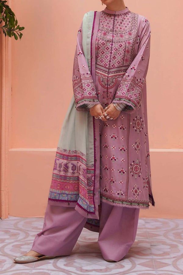 Zara Shahjahan Unstitched 3 Piece Embroidered Lawn Collection'2023-ZSJ-11-A