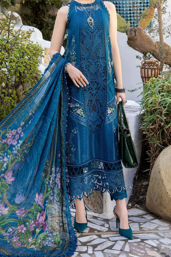 Voyage A Luxe by Maria B Unstitched 3 Piece Luxury Lawn Collection'2024-D-2415-A