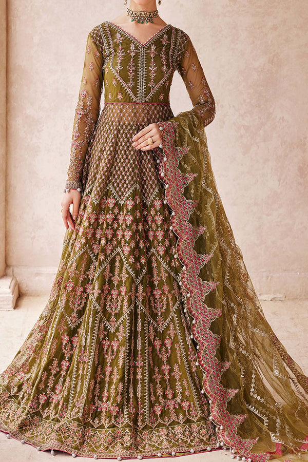 Mirha by Emaan Adeel Unstitched 3 Piece Wedding Collection'2023-MH-207