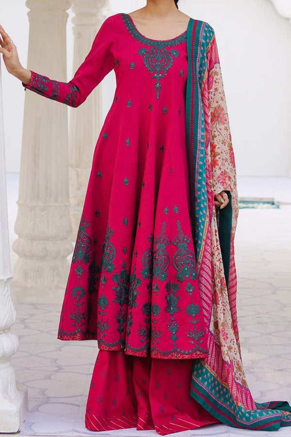 Zara Shahjahan Unstitched 3 Piece Embroidered Lawn Collection'2023-ZSJ-10-B