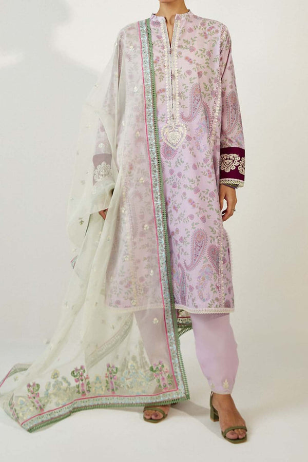 Coco by Zara Shahjahan Unstitched 3 Piece Lawn Vol-02 Collection'2023-ZSC-03-A