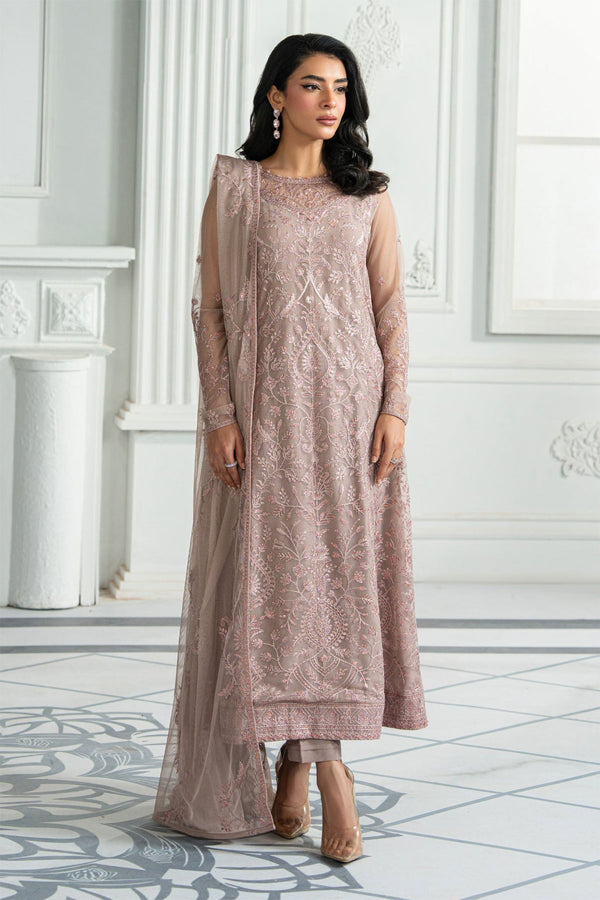Inara By Zarif Unstitched 3 Piece Formals Collection'2025-ZRI-06-Hayda - Beige