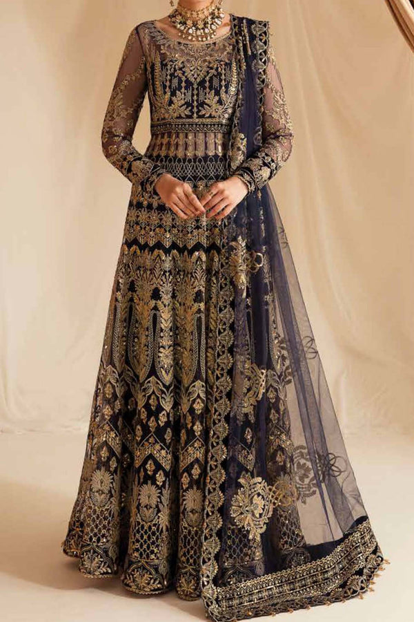 Fleur De Lis Ayzel by Afrozeh Unstitched Luxury Chiffon Collection'2023-05-Bluebella