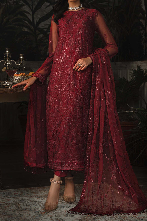 La Rosella by Zarif Unstitched 3 Piece Luxury Formals Collection'2023-ZLR-01-Marlene