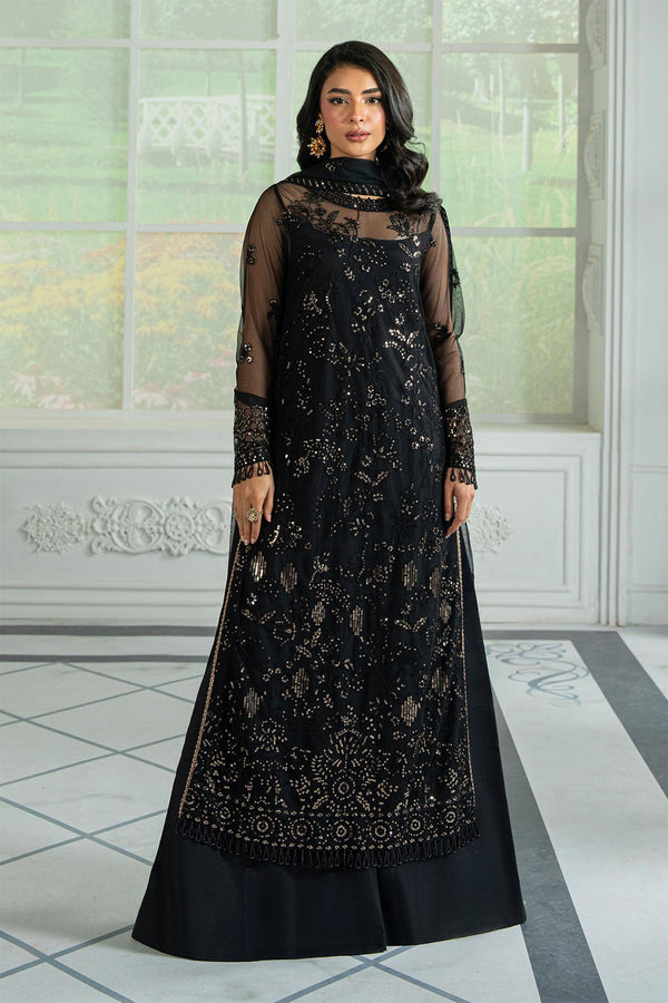 Inara By Zarif Unstitched 3 Piece Formals Collection'2025-ZRI-05-Beyza - Black