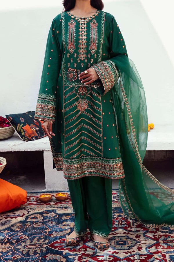 Raqs Ayzel by Afrozeh Unstitched 3 Piece Festive Lawn Collection'2023-AZL-V2-03