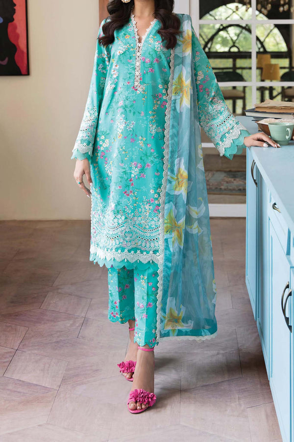 Afrozeh Printskari Unstitched 3 Piece Summer Lawn Collection'2023-ALV4-02