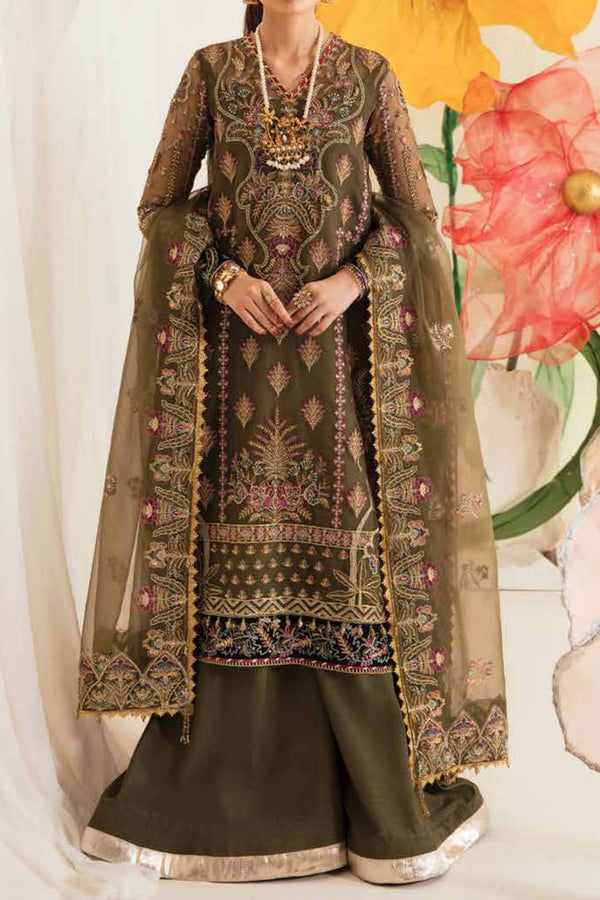 Fleur De Lis Ayzel by Afrozeh Unstitched Luxury Chiffon Collection'2023-02-Azalea