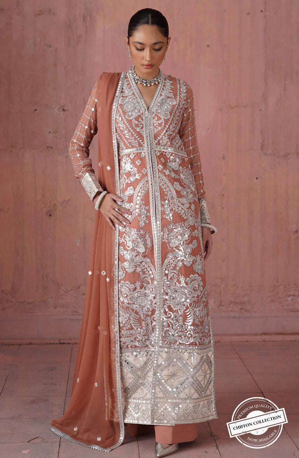 Mashq Premium by Maryum N Maria Unstitched Chiffon Collection'2023-QFG-0018