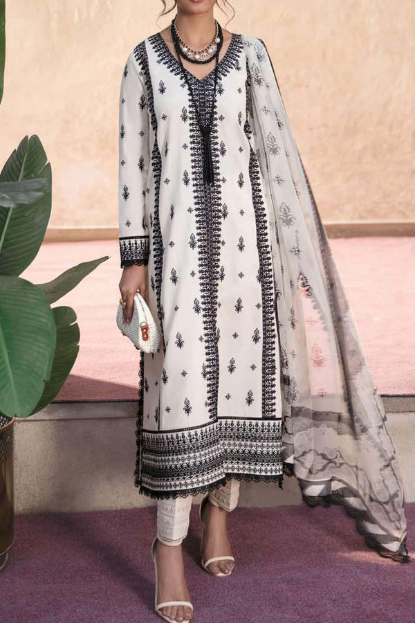 Lamhay by Afrozeh Unstitched 3 Piece Luxury Lawn Collection'2023-AL-V1-01-Mirage