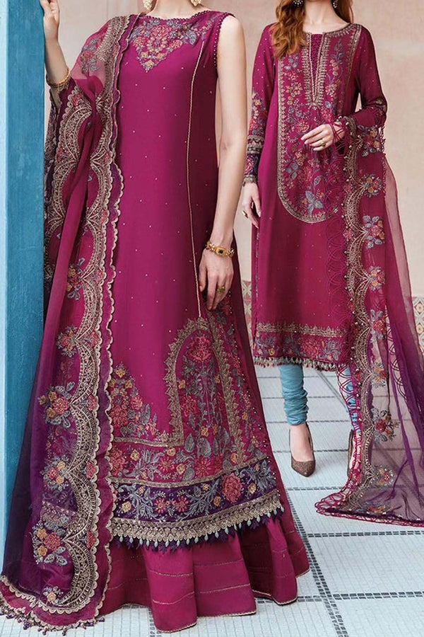 Maria B Sateen Unstitched 3 Piece Fall Collection'2023-CST-04