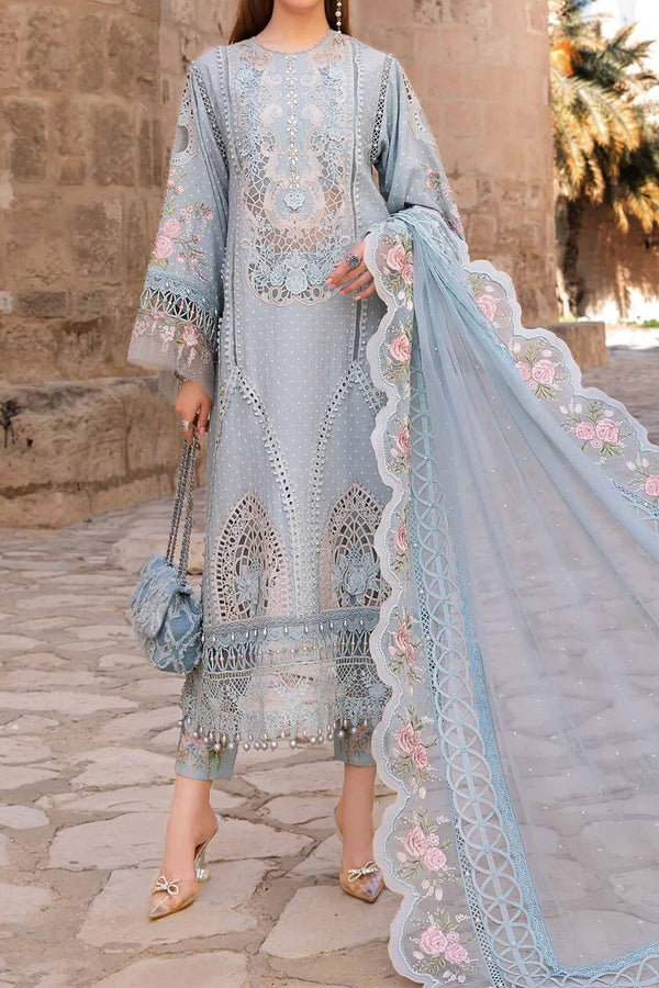 Voyage A Luxe by Maria B Unstitched 3 Piece Luxury Lawn Collection'2024-D-2410-B