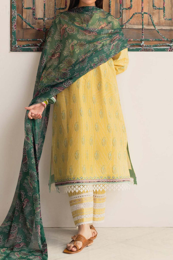 Coco Prints by Zara Shahjahan Unstitched 3 Piece Lawn Collection'2024-D-10-Champa