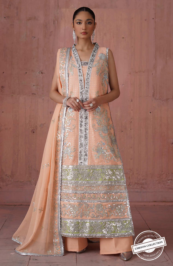 Mashq Premium by Maryum N Maria Unstitched Chiffon Collection'2023-QFD-0048