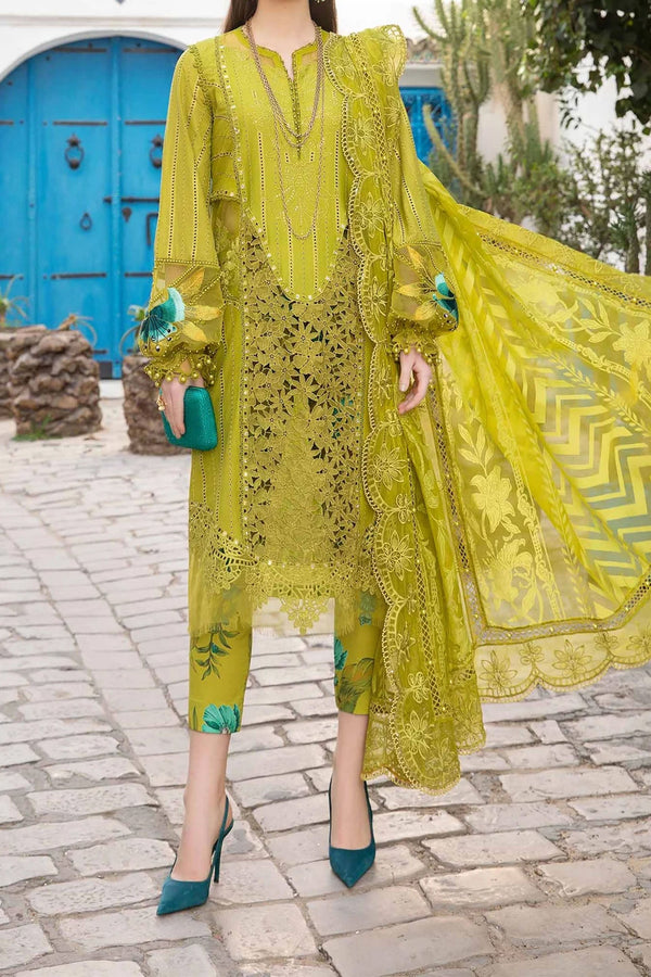 Voyage A Luxe by Maria B Unstitched 3 Piece Luxury Lawn Collection'2024-D-2408-A