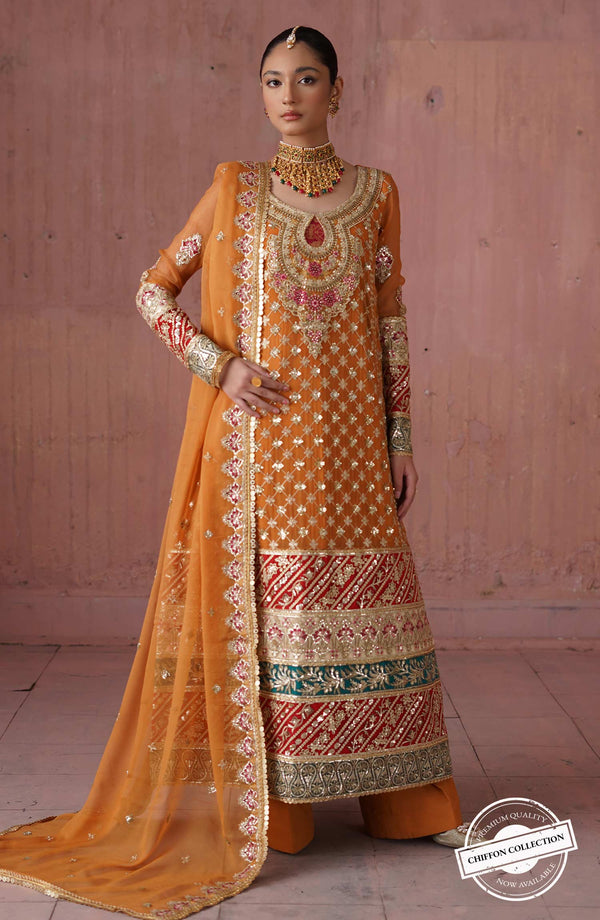 Mashq Premium by Maryum N Maria Unstitched Chiffon Collection'2023-QFD-0051