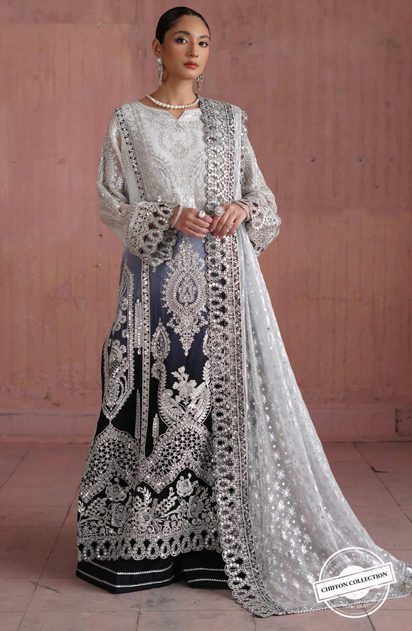 Mashq Premium by Maryum N Maria Unstitched Chiffon Collection'2023-QFD-0053