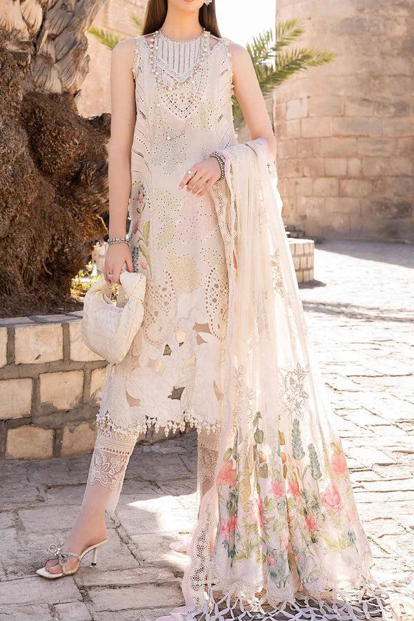 Voyage A Luxe by Maria B Unstitched 3 Piece Luxury Lawn Collection'2024-D-2407-A