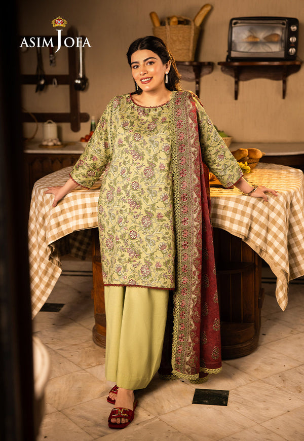Asim Jofa Designers Limited Edition Pret Ajubj-31 Printed Lawn Stitched 3 Pc