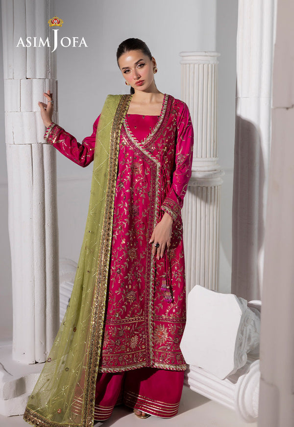 Izel By Asim Jofa Unstitched Formals Collection'2025-Ajizl-06 - Fuchsia