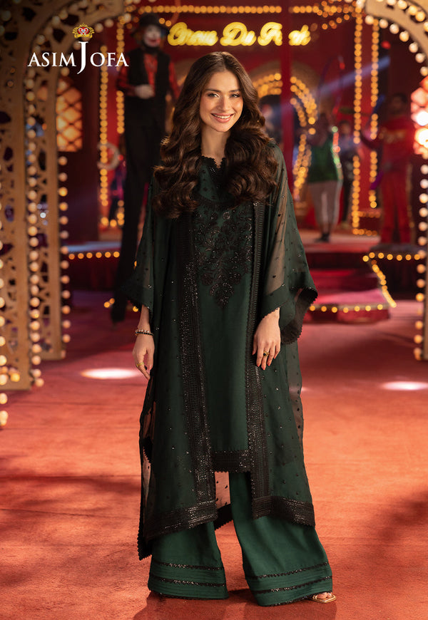 Asim Jofa Luxury Festive Drop 3 Ajllf-06 Embroidered Chiffon 2 Pcs