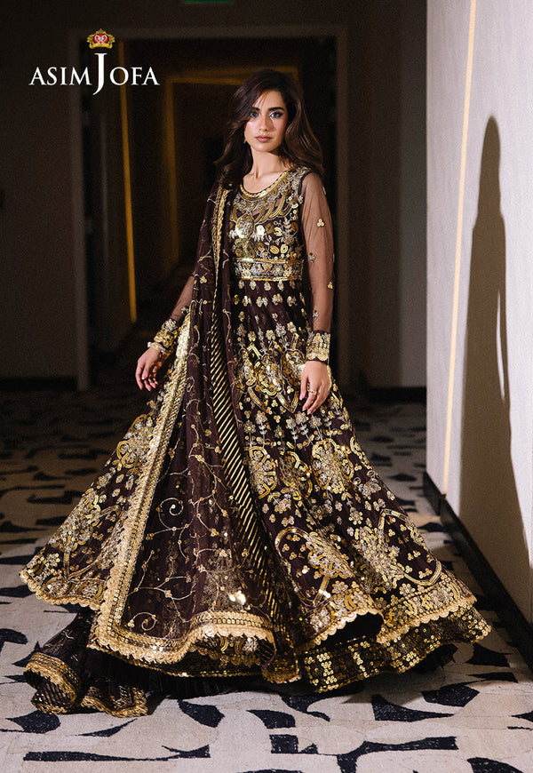 Asim Jofa Festive 25 Ajff-07 Embroidered Net 3 Pcs