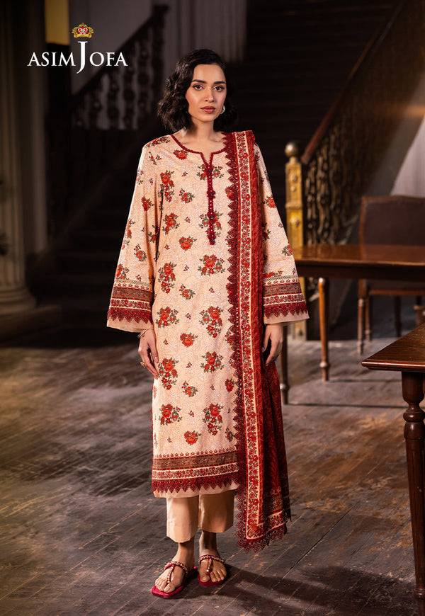 Asim Jofa Designers Limited Edition Pret Ajubj-54 Printed Lawn Stitched 3 Pc