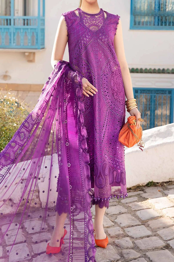 Voyage A Luxe by Maria B Unstitched 3 Piece Luxury Lawn Collection'2024-D-2402-B