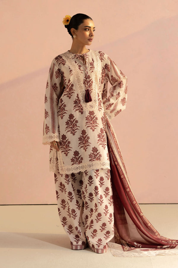 Coco Prints by Zara Shah Jahan Unstitched 3 Piece Lawn Collection-01-B-Amari - Light Green