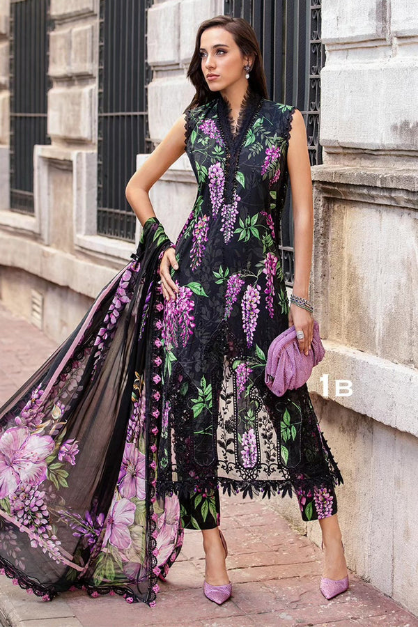 M Prints By Maria B Unstitched 3 Piece Cambric Fall Edit Collection'2024-MPT-2301-B