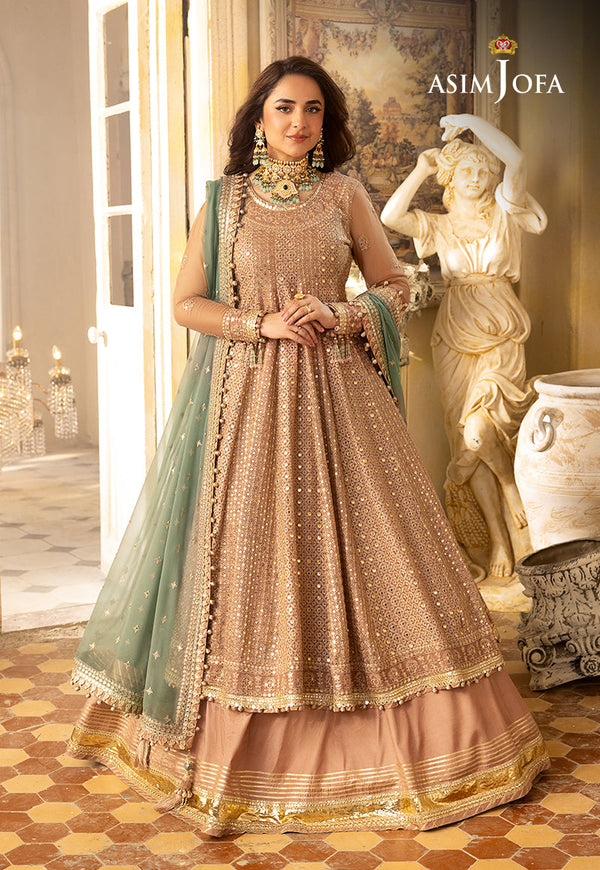 Asim Jofa Designers Limited Edition Ajnbd-03 Embroidered Chiffon 3 Pcs