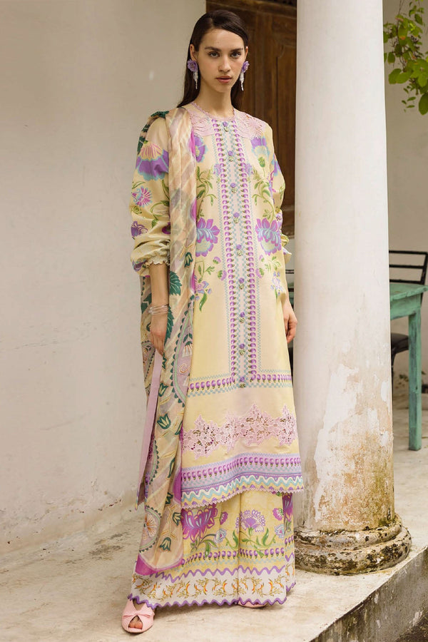 La Dolce Hemline By Mushq Unstitched 3 Piece Summer Collection-HML-02-A-Dulcina - Peach