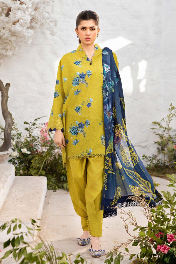 M.Basics By Maria B Unstitched 3 Piece Lawn Vol-01 Collection-02-A -  Pista