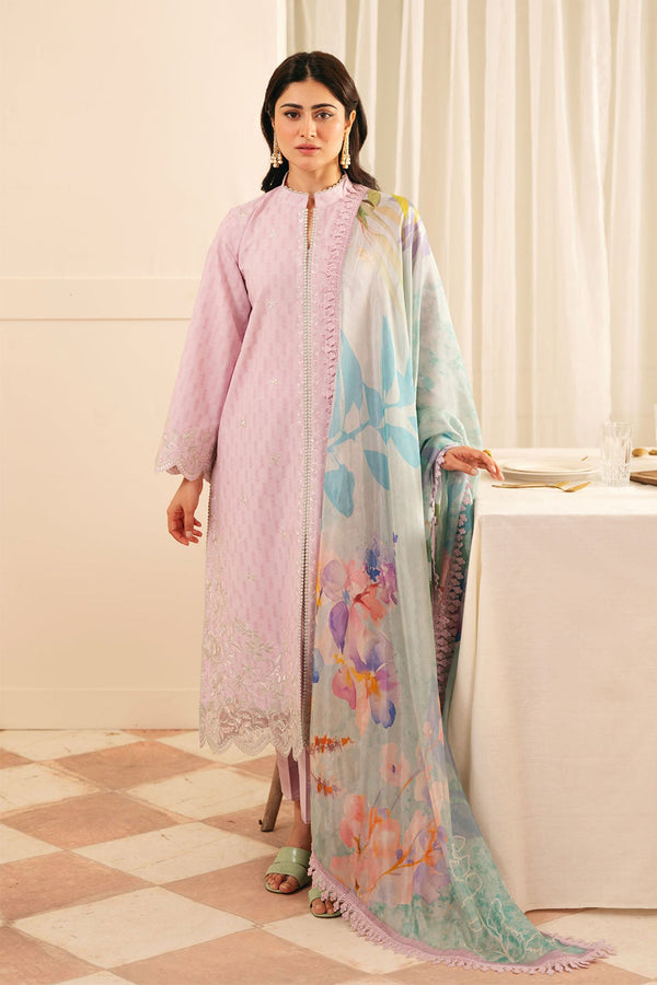 Festive Edit By Sahar Unstitched 3 Piece Jacquard Collection-02-Lilac Bloom - Lilac