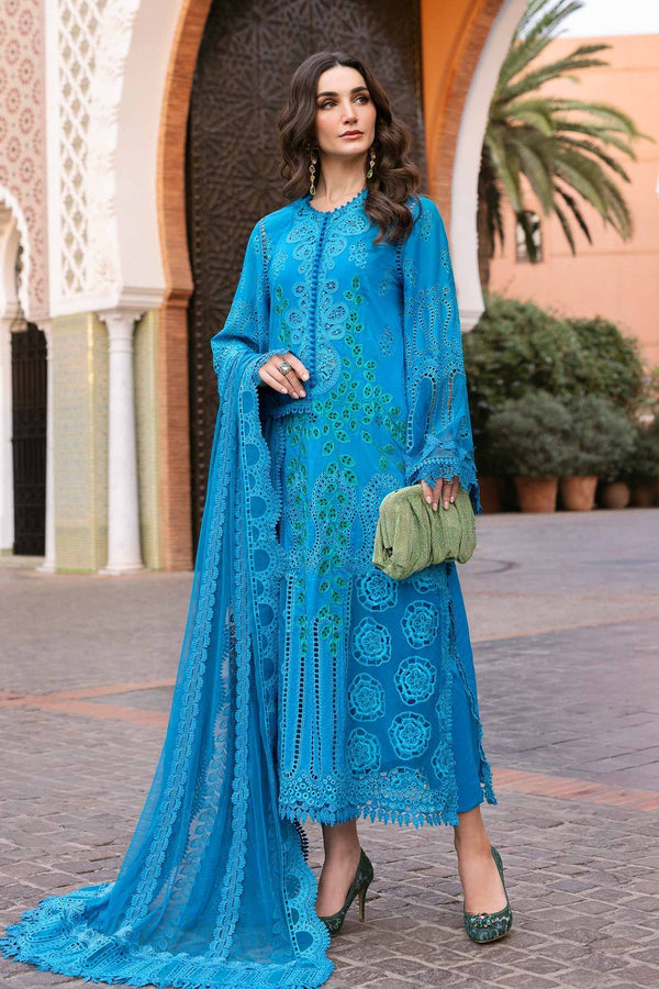Voyage A'Luxe By Maria B Unstitched 3 Piece Lawn Collection'2025-ML-2503-B -  Ferozi
