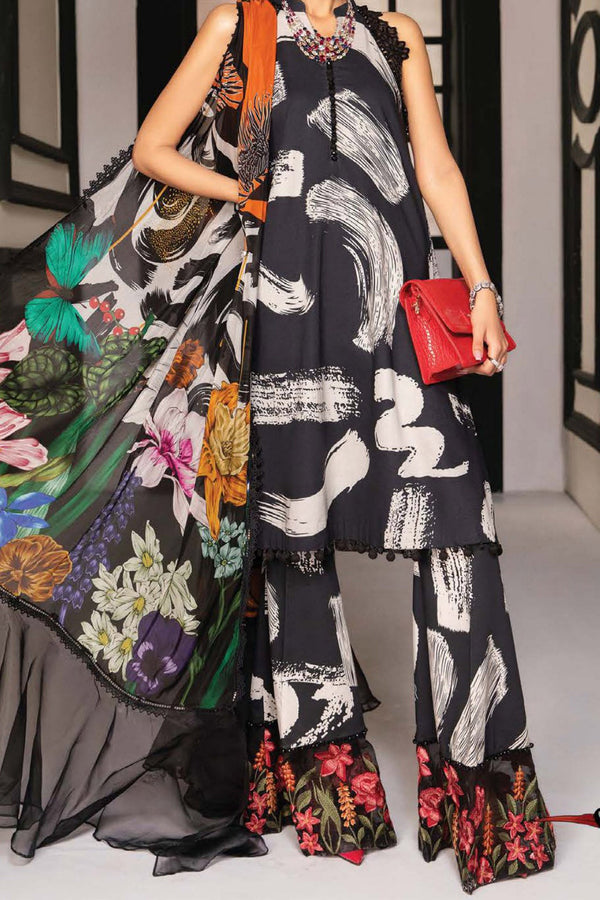 M Prints By Maria B Unstitched 3 Piece Luxury Emb Lawn Eid 2 Edit Collection'2024-MPT-2205-A