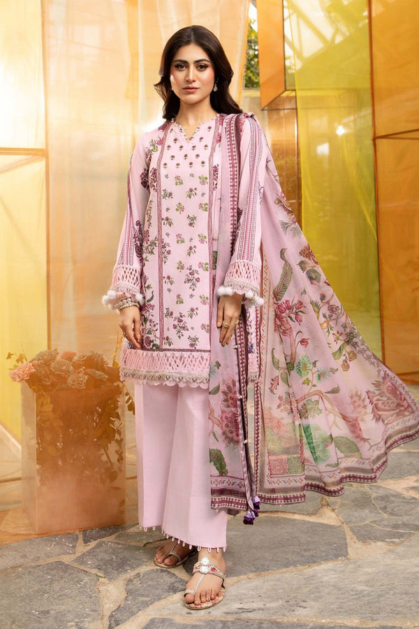 M.Basics By Maria B Unstitched 3 Piece Lawn Vol-01 Collection-05-B -  Lilac