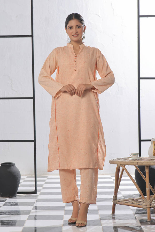 TNG Kalidaar Co-Ord Set-Rustic Orange Collection'2024
