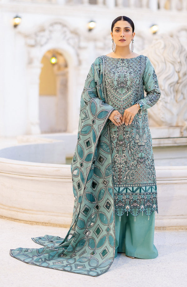 Zimal By Emaan Adeel Unstitched 3 Piece Luxury Formals Collection'2024-ZM 10 Rangreza