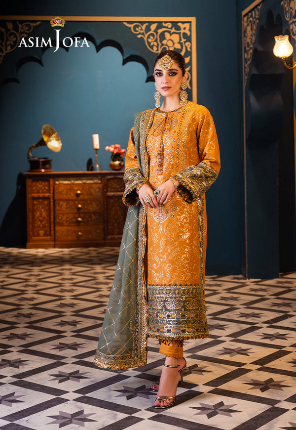 Asim Jofa Designers Limited Edition Ajfid-26 Embroidered Stitched 3 Pcs