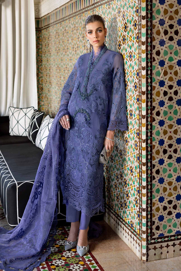 Voyage A'Luxe By Maria B Unstitched 3 Piece Lawn Collection'2025-ML-2506-B -  Violet