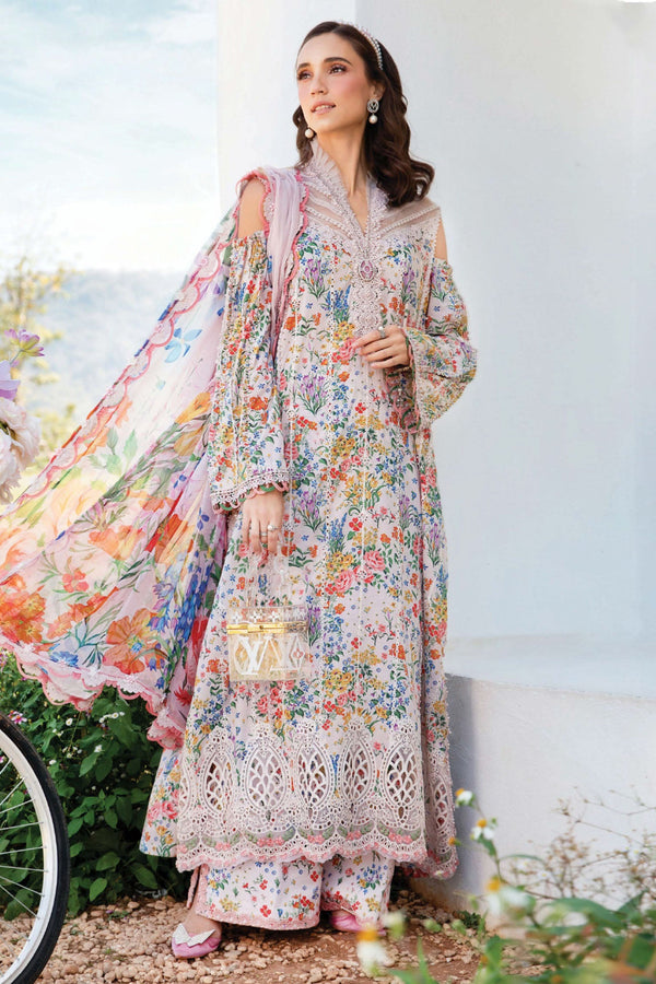 M.Prints By Maria B Unstitched 3 Piece Spring Summer Collection'2025-07-A - Multi