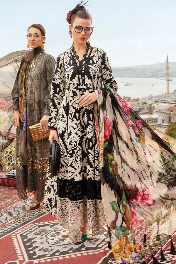 M Prints By Maria B Unstitched 3 Piece Cambric Fall Edit Collection'2024-MPT-2307-B